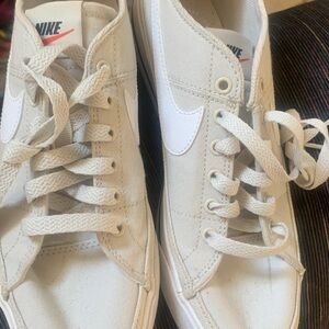 Nike Cream Canvas Sneakers